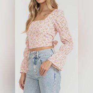 NEW!! BIANCA FLORAL CROP TOP - Floral Summer Vibes XL